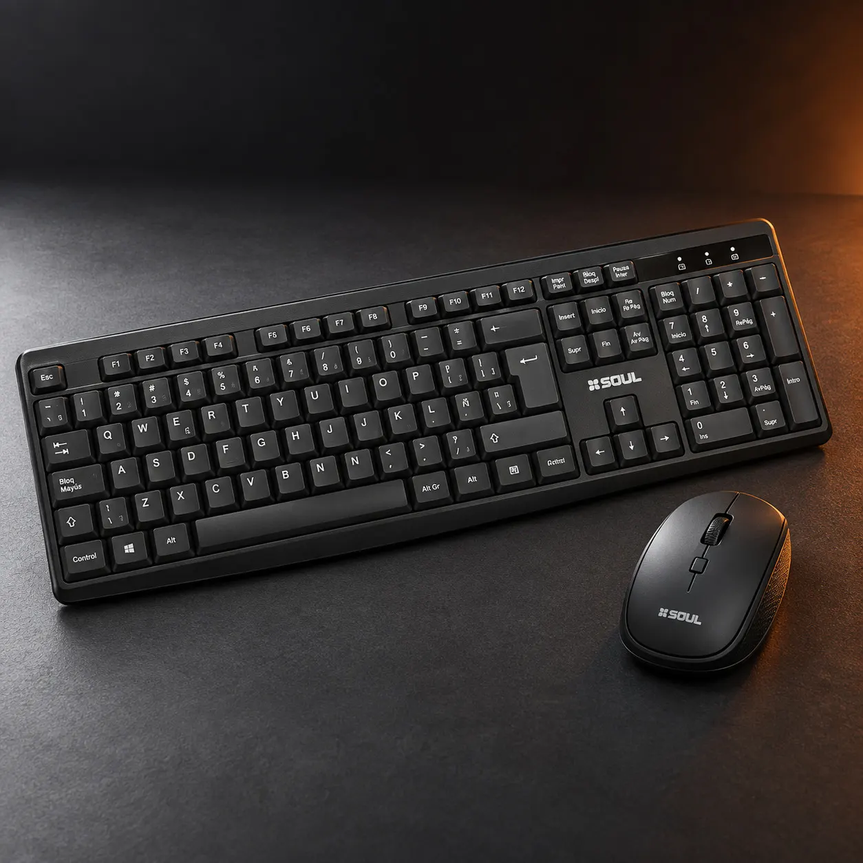 Teclado y mouse inalámbricos